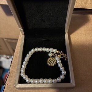 Pearl and Stainless-Steel Arm Bracelet